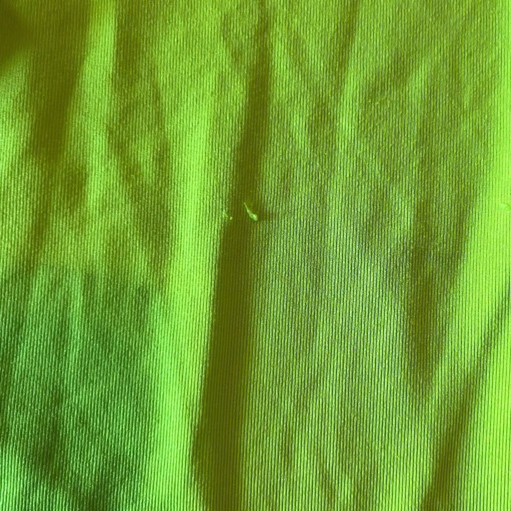 Adidas Women's Climalite Marathon 10 Neon Green Hooded Sweatshirt Size L - Picture 5 of 9
